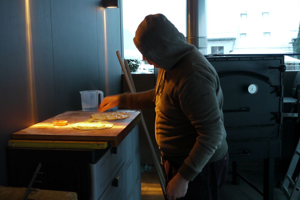 Dinetten Produktion bei -3 Grad