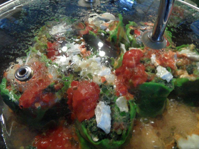 in der Pfanne gegart