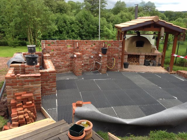 hab mich für kiesboden entschieden - 3x umgeplant. damit der untergrund aber gut nutzbar ist, alles mit sog. kiesfix-matten ausgelegt. im nachhinein eine super sache.