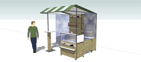 Verkaufsstand Wochenmarkt