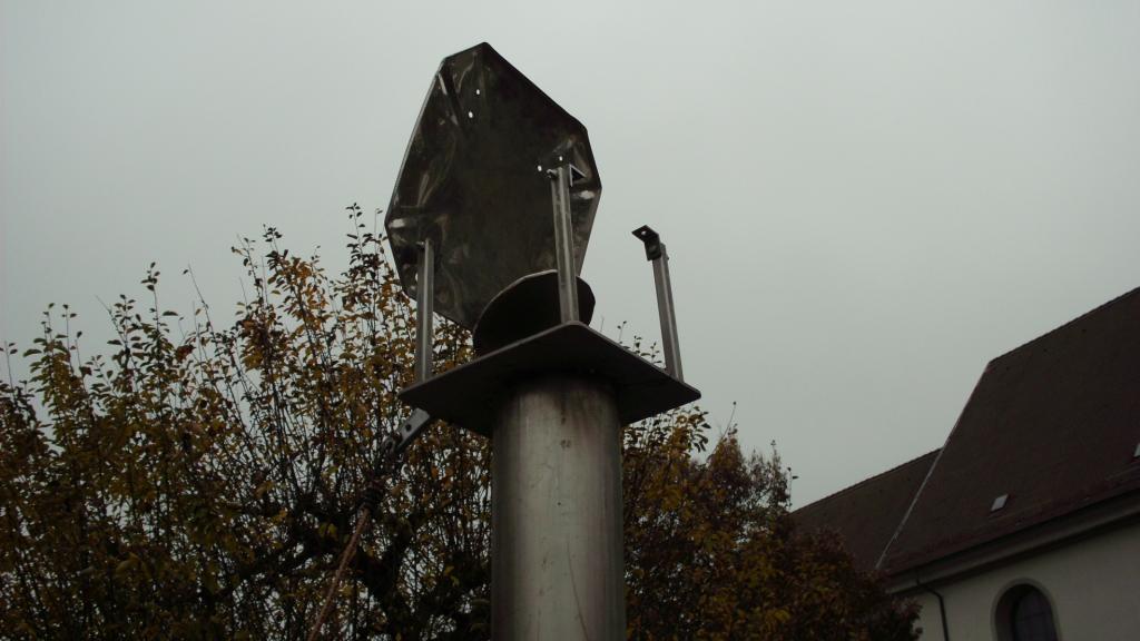 Blech hochgeklappt
