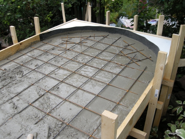 Bewehrung der Tischplatte