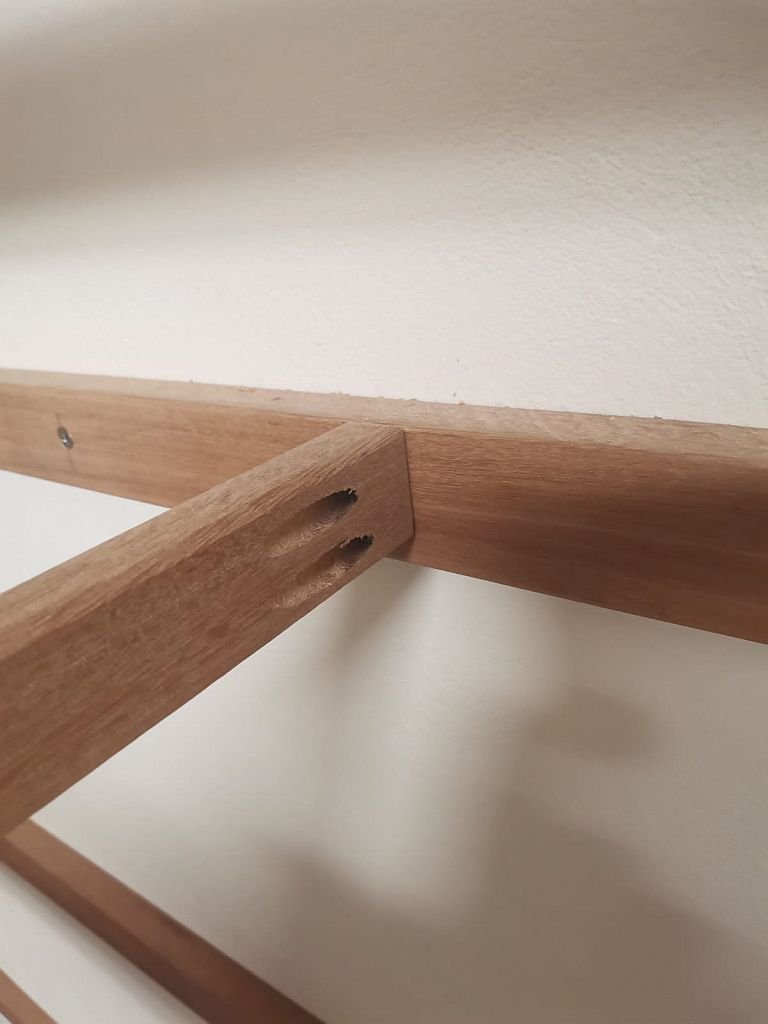 Querstreben 45 x 25 mm mit Taschenlöchern (Pocket Holes)