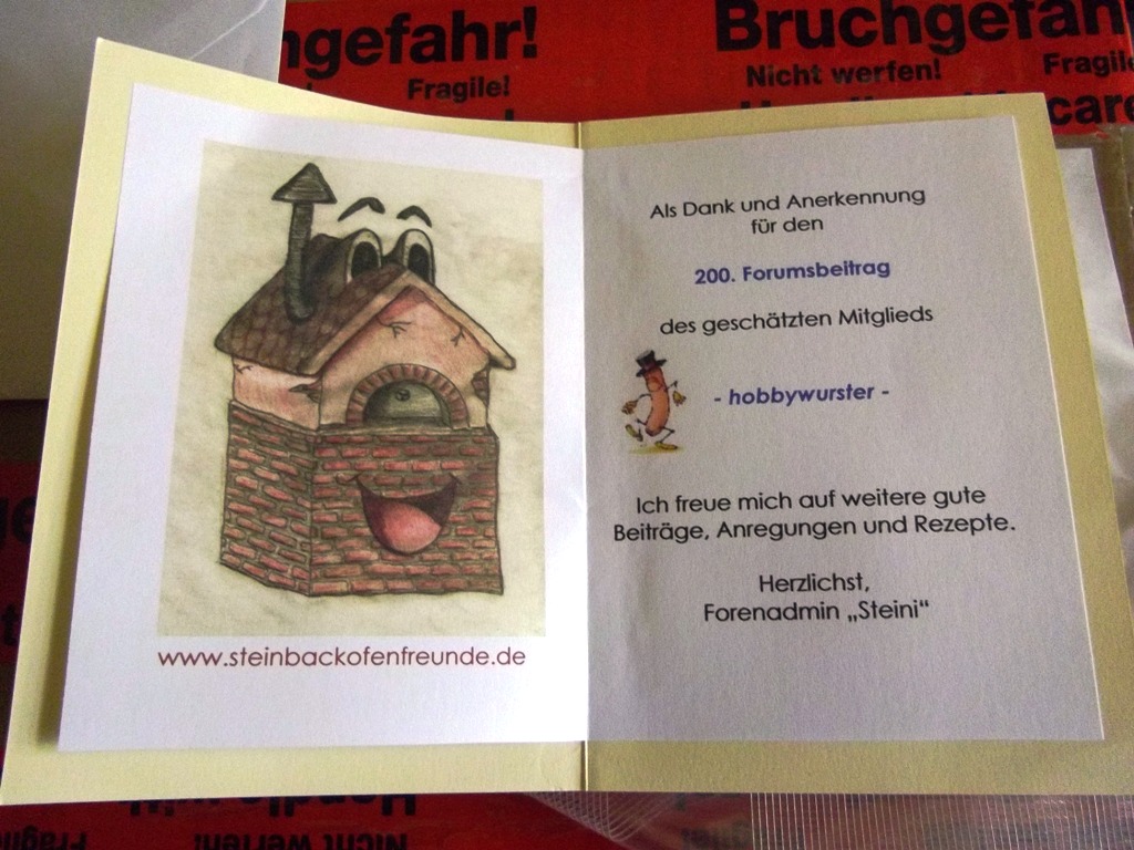 Mit "Urkunde"