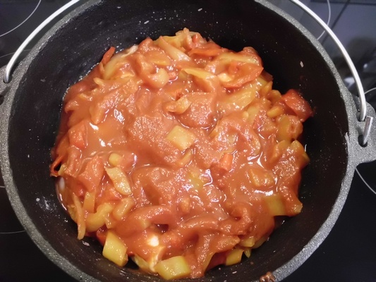 PaprikaMischung darüber